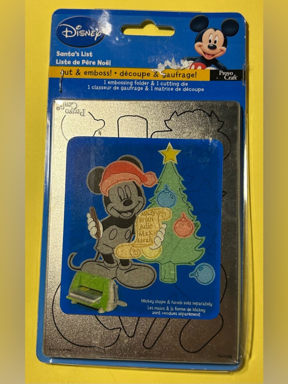 Disney Cut and Emboss Christmas